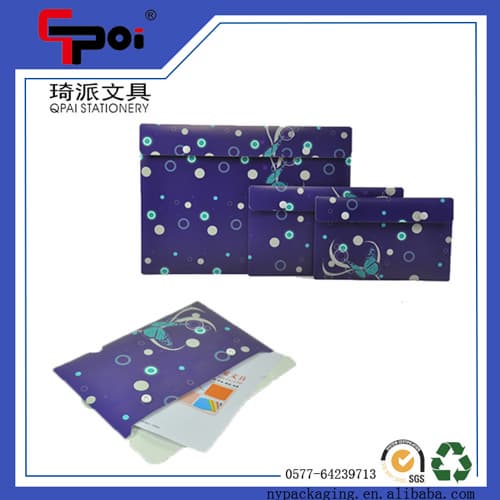 Office PP Stationery Document Bag Button A4 A5 File Folder